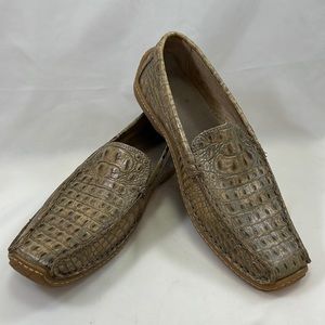 Donald J Pliner “Driven” croc loafer